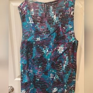 Fashion Bug Women's 1X Sleeveless Blouse